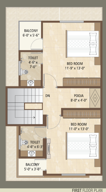 villa Floor Plan First Floor Plan