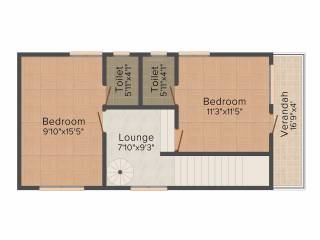 JJ Group Rajvatika 3BHK+3T (1,129 sq ft) JJ Group Rajvatika 3BHK+3T (1,129 sq ft)