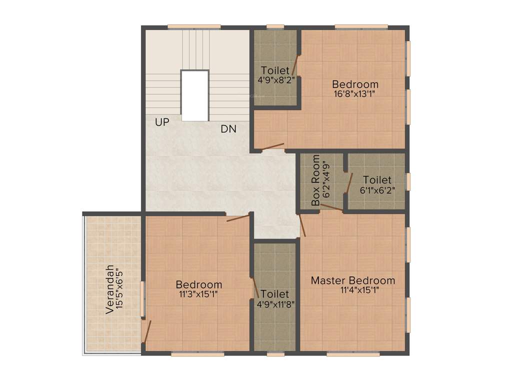 JJ Group Rajvatika 4BHK+5T (3,595 sq ft) + Servant Room