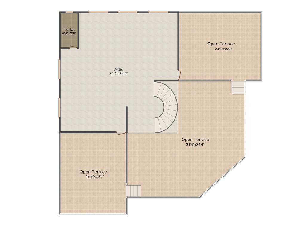 JJ Group Rajvatika 5BHK+7T (6,615 sq ft) + Study Room