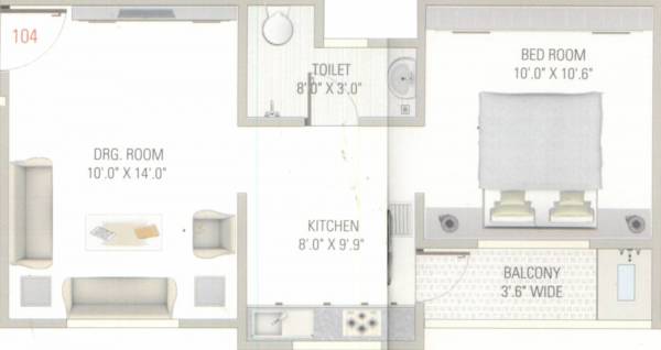 Aayush Vaibhav Residency (1BHK+1T (550 sq ft) 550 sq ft)