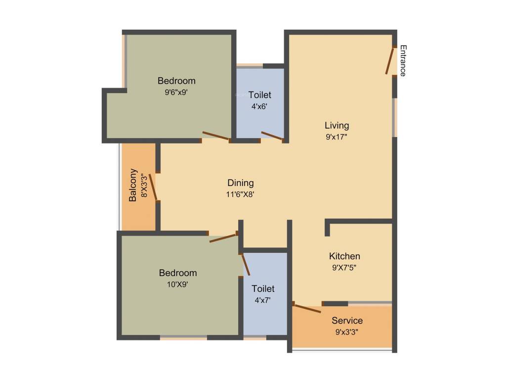 GP Blue Bell (2BHK+2T (855 sq ft) 855 sq ft) GP Blue Bell (2BHK+2T (855 sq ft) 855 sq ft)