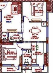 GP Blue Bell (2BHK+2T (888 sq ft) 888 sq ft) GP Blue Bell (2BHK+2T (888 sq ft) 888 sq ft)