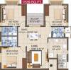 Alliance Galleria Residences (3BHK+3T (1,539 sq ft) 1539 sq ft)