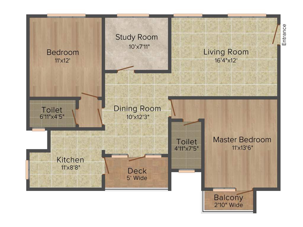 Indiabulls Sierra (2BHK+2T (1,434 sq ft) + Study Room 1434 sq ft)