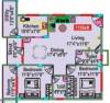 Mahaveer Clover (2BHK+2T (1,155 sq ft) 1155 sq ft)