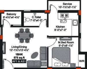 GP Cherry Blossom II (1BHK+1T (575 sq ft) 575 sq ft) GP Cherry Blossom II (1BHK+1T (575 sq ft) 575 sq ft)