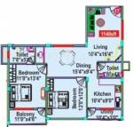 Mahaveer Clover (2BHK+2T (1,140 sq ft) 1140 sq ft) Mahaveer Clover (2BHK+2T (1,140 sq ft) 1140 sq ft)