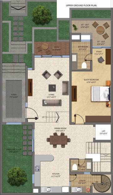Sukritha Aaroha Villa (4BHK+4T (4,236 sq ft) + Study Room 4236 sq ft)