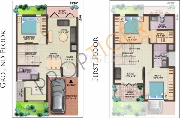 KSR Palatial Abode (3BHK+3T (1,249 sq ft) 1249 sq ft)