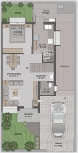 India Greenland the Eco Village (3BHK+3T (1,440 sq ft) 1440 sq ft)