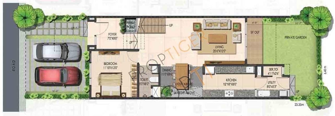 Ajmera Villows (4BHK+5T (2,734 sq ft) + Servant Room 2734 sq ft)