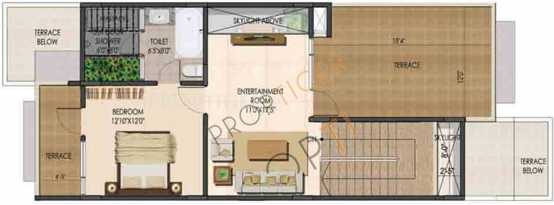 Ajmera Villows (4BHK+5T (2,734 sq ft) + Servant Room 2734 sq ft)