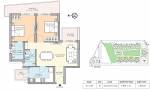 M3M Marina (2BHK+2T (1,304 sq ft) 1304 sq ft)