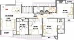 Rustomjee Avenue M Floor Plan (3BHK+3T)