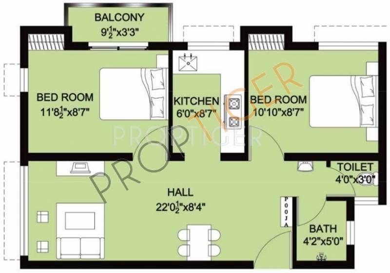 Arun Lathangi (2BHK+2T (700 sq ft) 700 sq ft)