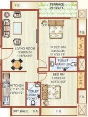 Shree Heritage (2BHK+2T (1,100 sq ft) 1100 sq ft) Shree Heritage (2BHK+2T (1,100 sq ft) 1100 sq ft)