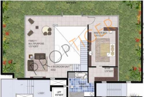 Krishvi Terrazzo (4BHK+3T (2,822 sq ft) 2822 sq ft)