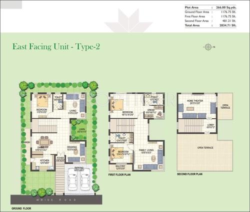 Green Icons Isle (3BHK+3T (2,835 sq ft) 2835 sq ft)