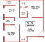 Antony Der Haus (2BHK+2T (799 sq ft) 799 sq ft) Antony Der Haus (2BHK+2T (799 sq ft) 799 sq ft)