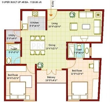 Vanshee Vanshee Castle (2BHK+2T (1,120 sq ft) 1120 sq ft)