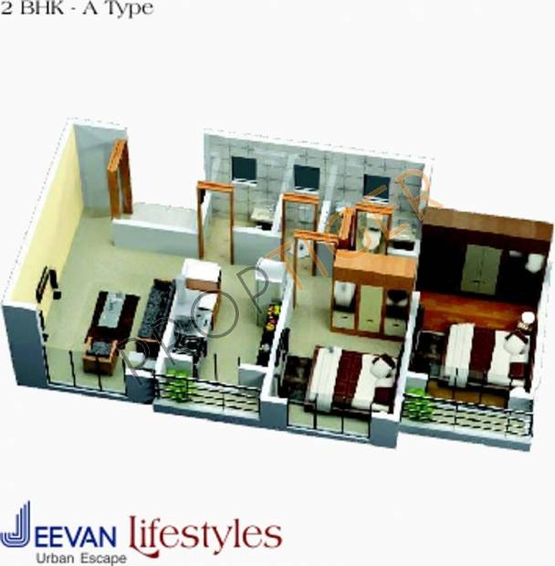 Jeevan Jeevan Lifestyle (2BHK+2T (880 sq ft) 880 sq ft)