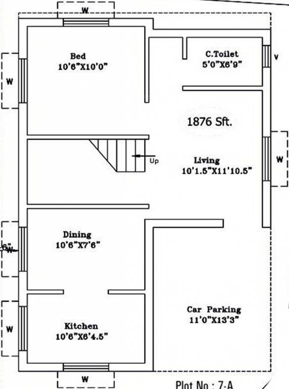 Vignesh Silver Crown And Silver Pearl (4BHK+4T (1,876 sq ft) 1876 sq ft)