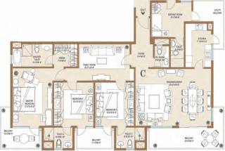 Central Park Belgravia Resort Residences 1 (3BHK+4T (2,647 sq ft)   Servant Room 2647 sq ft) Central Park Belgravia Resort Residences 1 (3BHK+4T (2,647 sq ft)   Servant Room 2647 sq ft)
