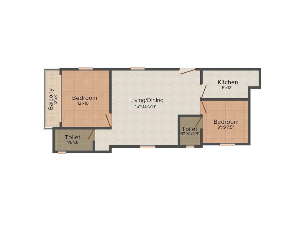 Alankar Aishwariyam 2BHK+2T (950 sq ft)   Pooja Room