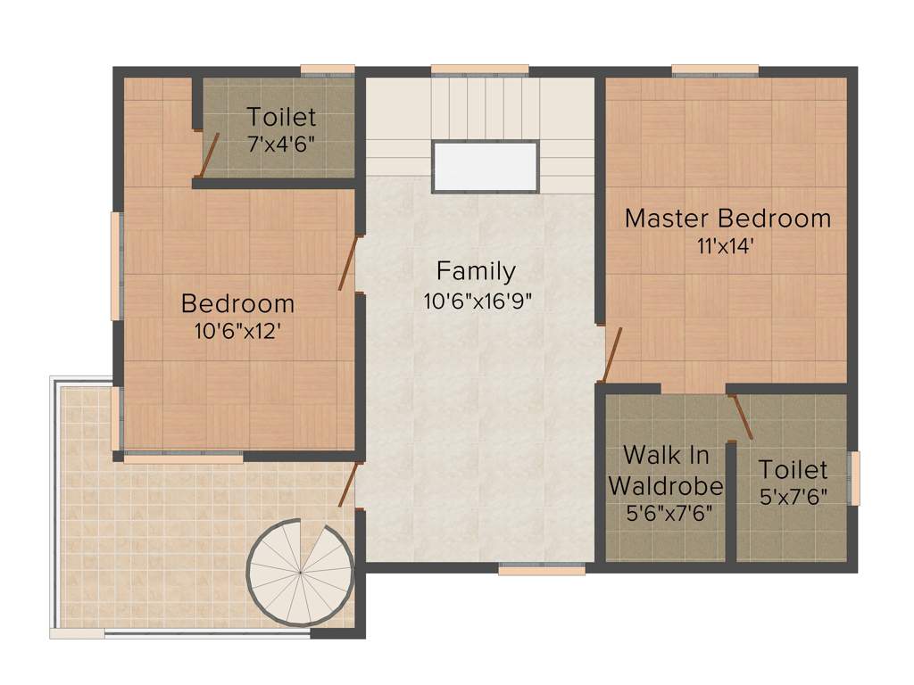 Peninsula Solitaire (3BHK+3T (1,611 sq ft) 1611 sq ft)