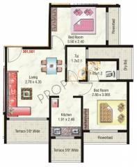 Jai Ganesh Residency (2BHK+2T (950 sq ft) 950 sq ft) Jai Ganesh Residency (2BHK+2T (950 sq ft) 950 sq ft)