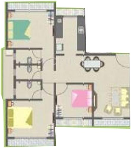 Bhagwati Green Palms (3BHK+3T (1,540 sq ft) 1540 sq ft)