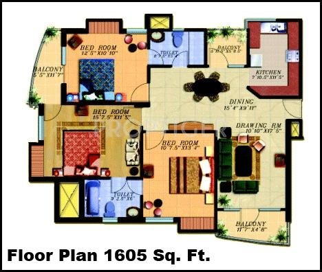 Nitishree The Alstonia Apartments (3BHK+3T (1,605 sq ft) 1605 sq ft) Nitishree The Alstonia Apartments (3BHK+3T (1,605 sq ft) 1605 sq ft)