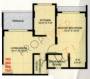 Floor Plan (1BHK+1T) Thalia Builders Ekta Floor Plan (1BHK+1T)