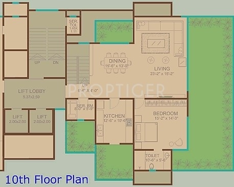 PR Builders Chitra Floor Plan (4BHK+4T)