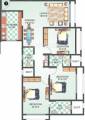 Ecohomes Eco Palms Floor Plan (3BHK+3T)