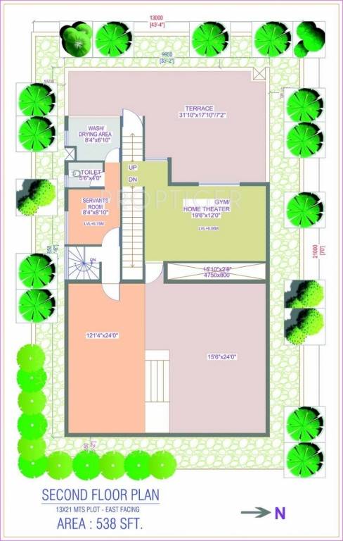 Legend Chimes (4BHK+5T (3,455 sq ft) + Servant Room 3455 sq ft)