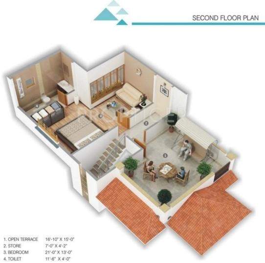 Earth Prathishtha Palace (4BHK+5T (3,150 sq ft)   Pooja Room 3150 sq ft)