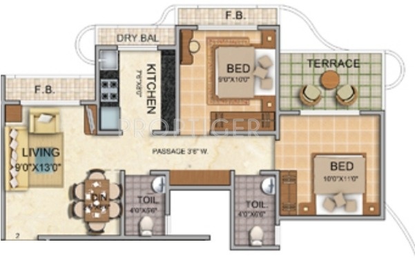 Tharwani Vedant Millenia (2BHK+2T (930 sq ft) 930 sq ft) Tharwani Vedant Millenia (2BHK+2T (930 sq ft) 930 sq ft)