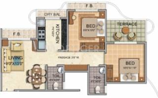 Tharwani Vedant Millenia (2BHK+2T (930 sq ft) 930 sq ft) Tharwani Vedant Millenia (2BHK+2T (930 sq ft) 930 sq ft)