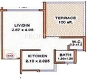 Gayatri Aditya (1BHK+1T (455 sq ft) 455 sq ft)