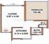 Gayatri Aditya (1BHK+1T (455 sq ft) 455 sq ft)