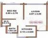 Gayatri Aditya (1BHK+1T (580 sq ft) 580 sq ft)
