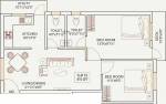 Oyester Brindavanam (2BHK+2T (810 sq ft) 810 sq ft)