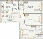 Oyester Brindavanam (3BHK+2T (1,020 sq ft)   Pooja Room 1020 sq ft)