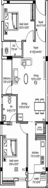 Shree Varu Dwarakamai (2BHK+2T (1,069 sq ft)   Pooja Room 1069 sq ft)