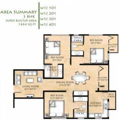 Infrany Petals (3BHK+3T (1,464 sq ft) 1464 sq ft) Infrany Petals (3BHK+3T (1,464 sq ft) 1464 sq ft)