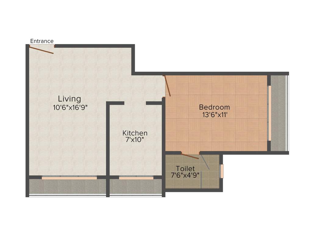 Milan Jal Usha (1BHK+1T (475 sq ft) 475 sq ft)