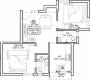 Conceptts Flat I (2BHK+2T (715 sq ft) 715 sq ft)