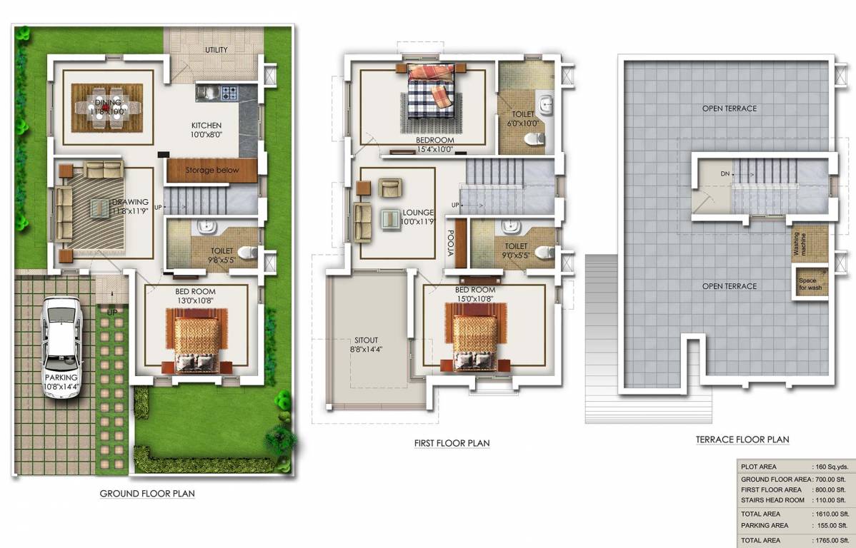 Aparna Kanopy Lotus (3BHK+3T (1,765 sq ft) 1765 sq ft)